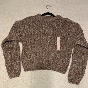 NWT Target Mock Neck Sweater - Knit Brown XS